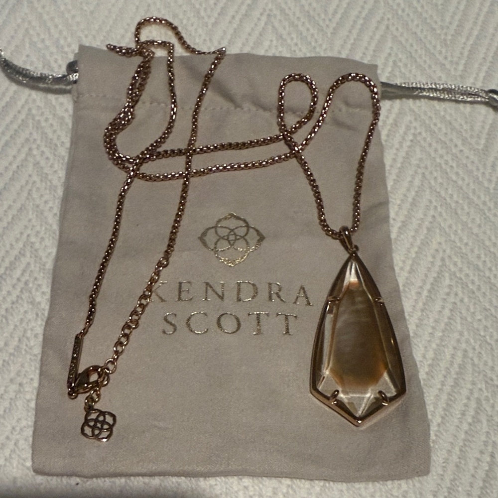 Kendra Scott Rose Gold Geometric Necklace